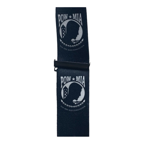 Men's Vintage POW-MIA Black Suspenders - Picture 4 of 5